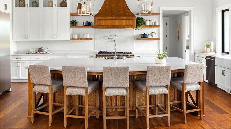 Stunning large kitchen island