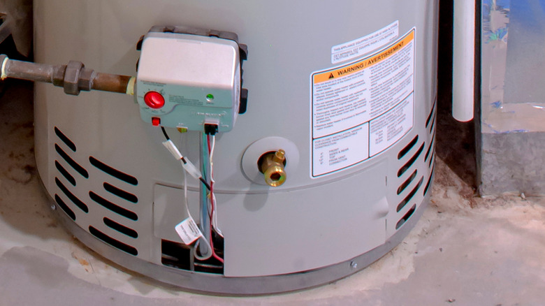 Large gas-powered water heater