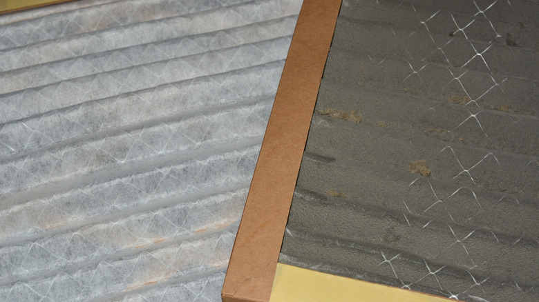 Two furnace filters side by side