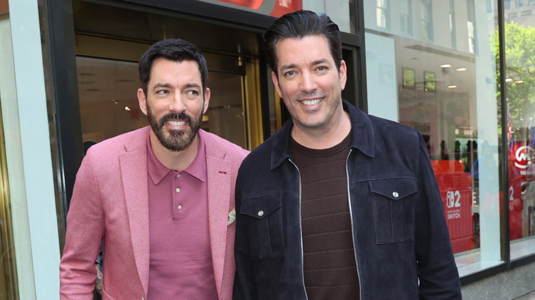 Property Brothers, Jonathan and Drew Scott, photographed outside