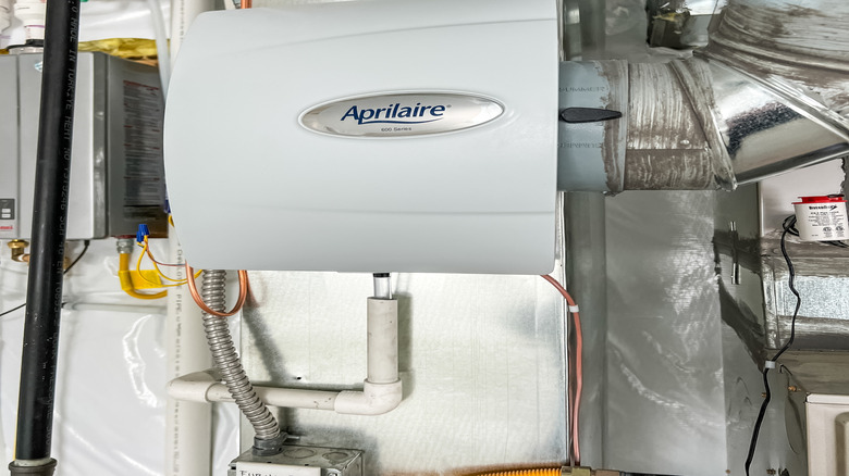 Ductwork returns air to the central system