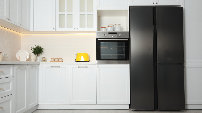 kitchen with refrigerator