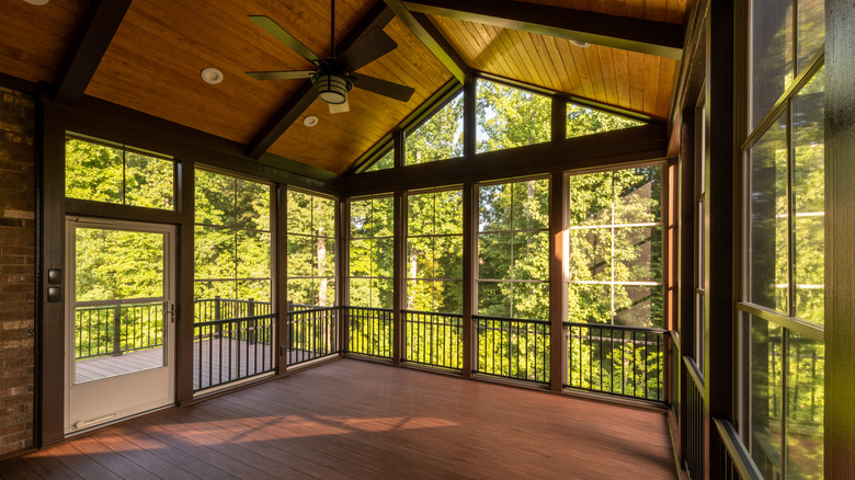 enclosed porch