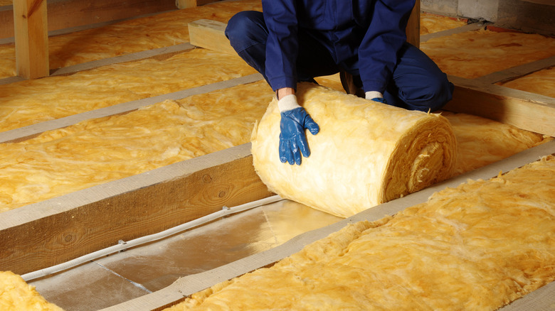 Attic insulation roll 