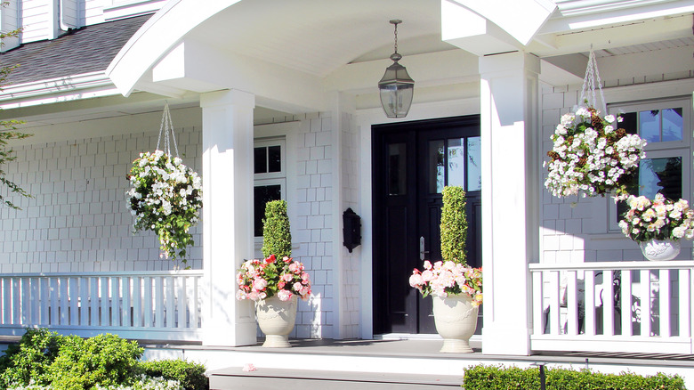 Front porch with door