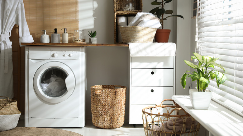 a modern laundry room