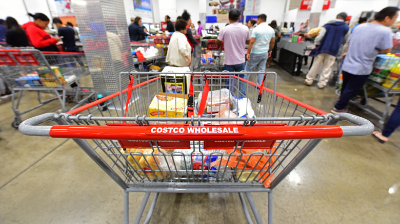 Costco cart in store