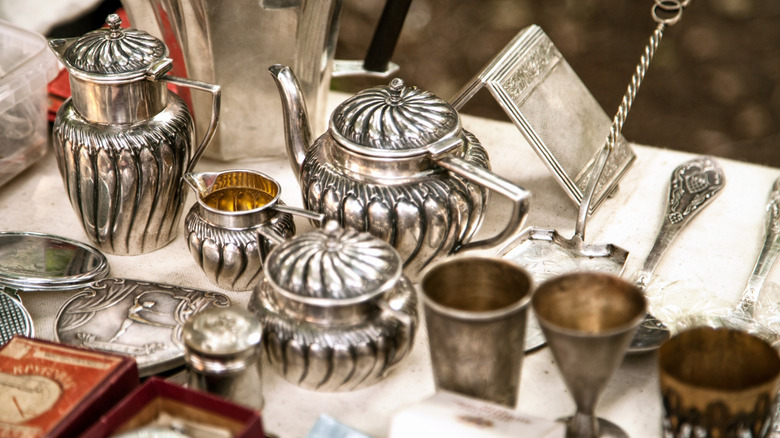 Silver items being sold secondhand