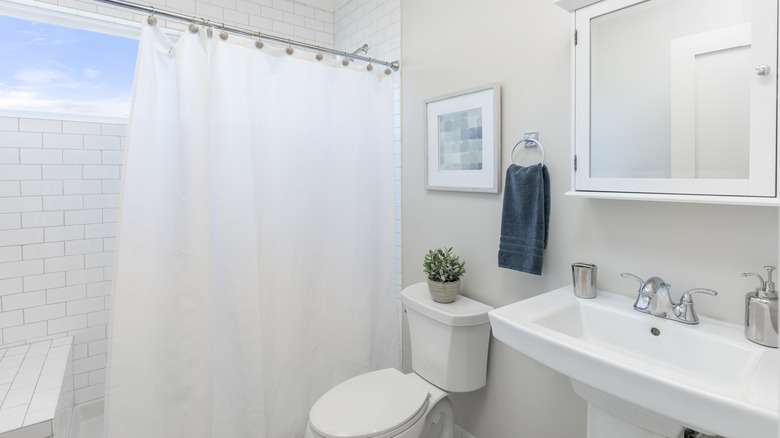 white bathroom