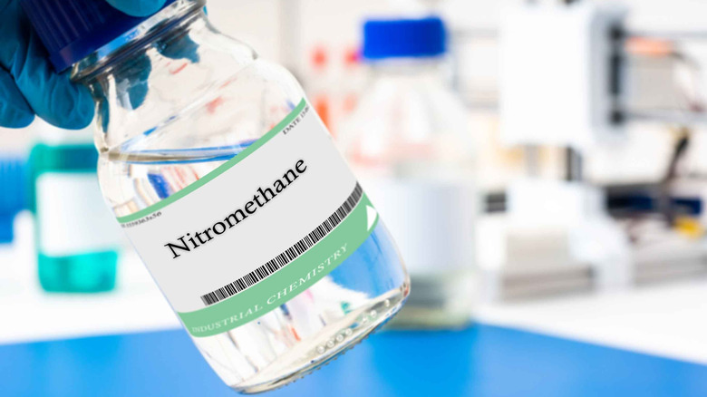 bottle of nitromethane