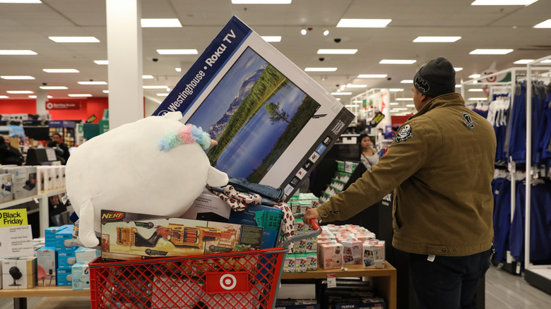 full Target shopping cart