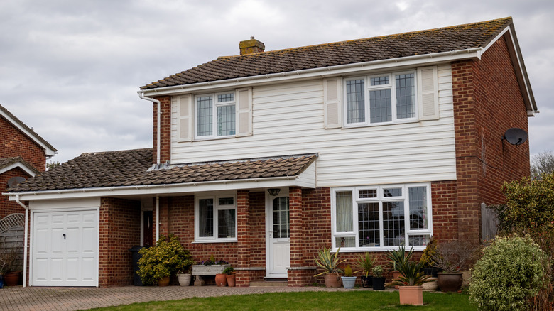 A 1960s home with a brick exterior