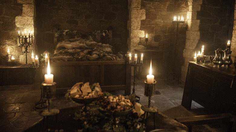 Stark bedroom at Winterfell