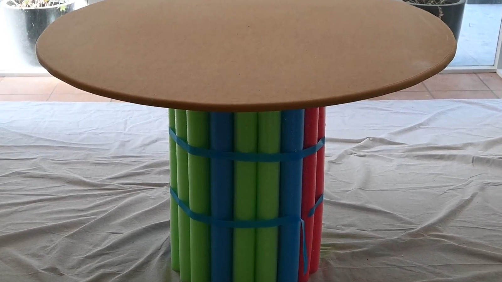 DIY Pool Noodle Side Table: Add a Touch of Glam to Your Space