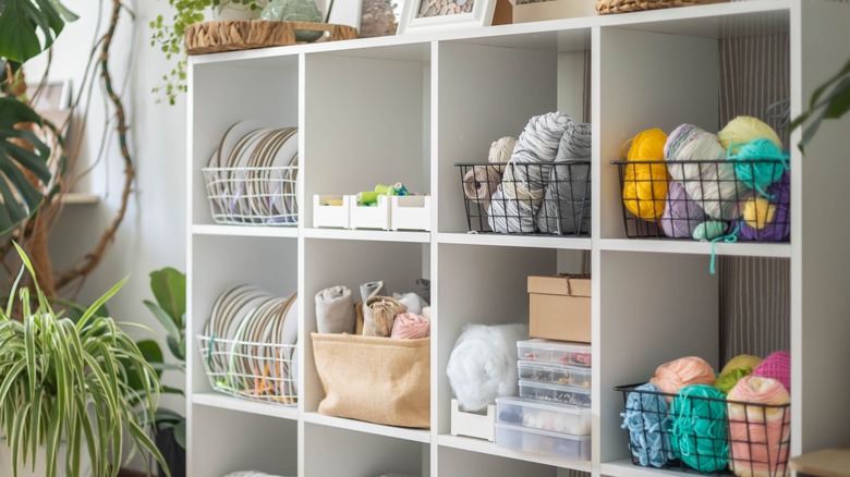 open shelving storage unit 