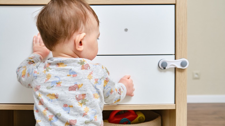 baby by baby proofed drawer