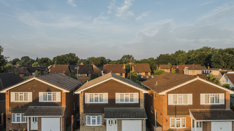 A view of a suburban neighborhood