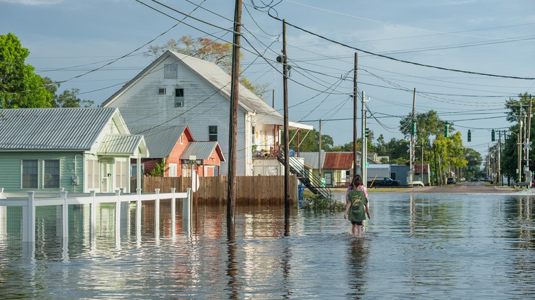 flooded street