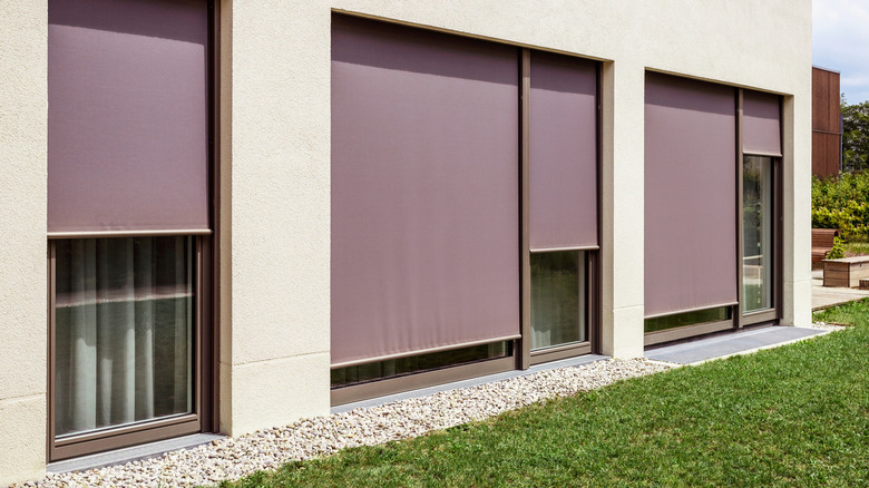 Seeing roller shades from the outside