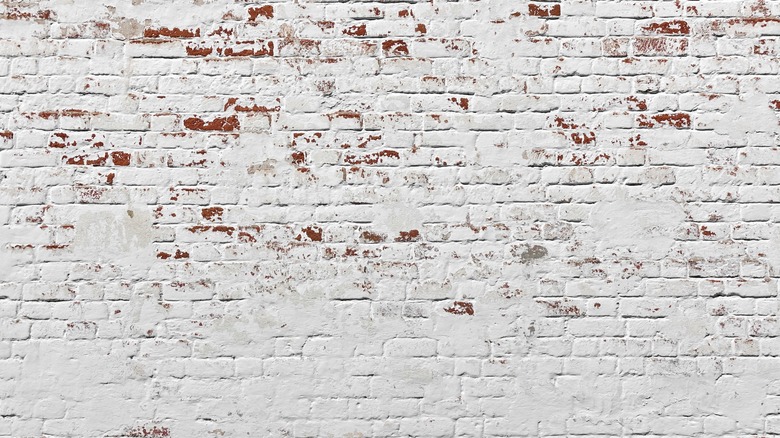 white brick wall