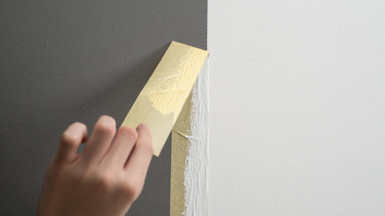 painter peeling tape