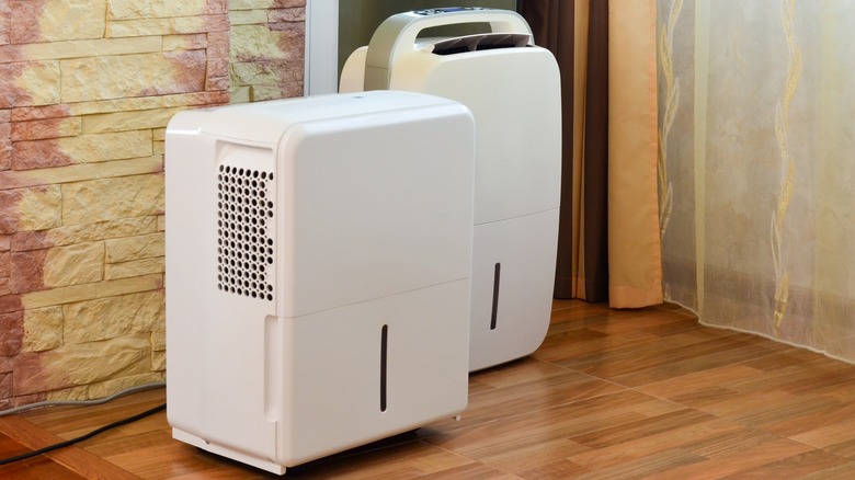 Dehumidifier in wet space