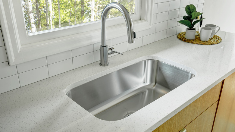 Kitchen with undermount sink