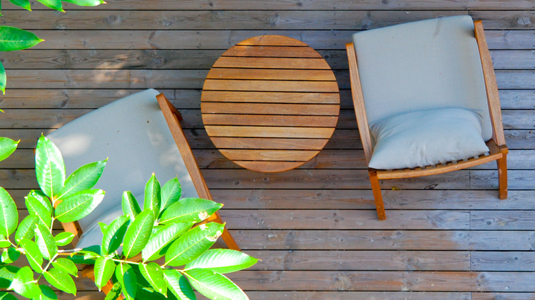 Wood outdoor furniture