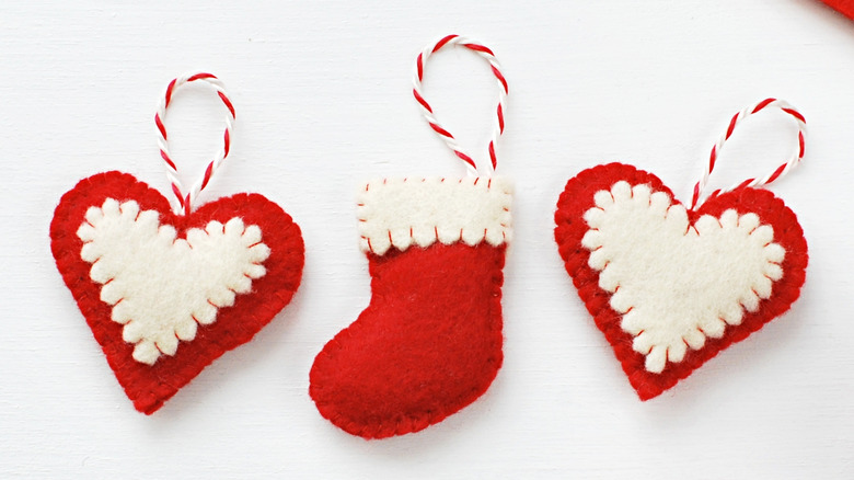 fabric Christmas ornaments