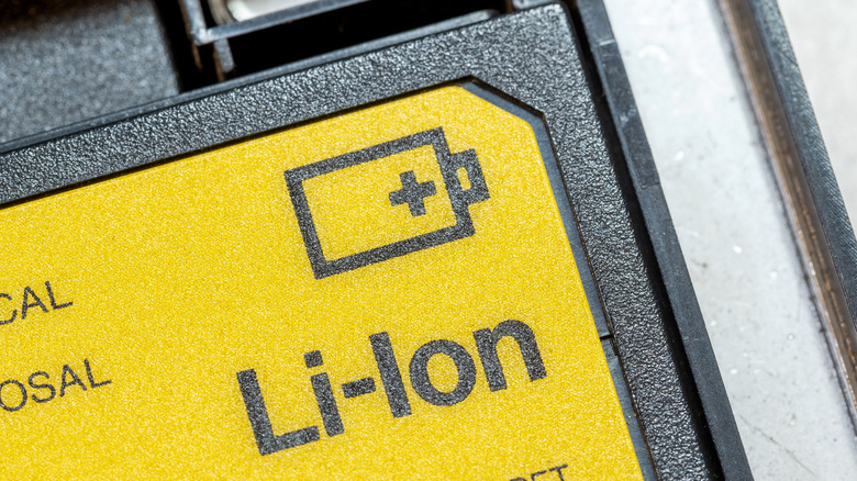 part of a lithium-ion rechargeable battery