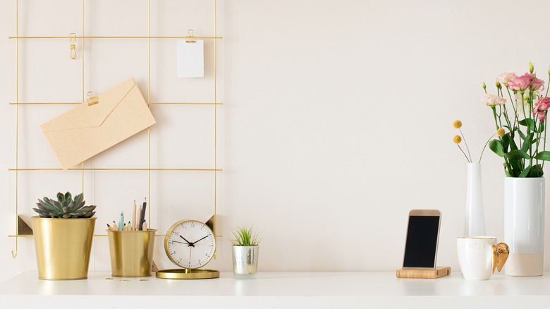 rose gold cute desk accessories