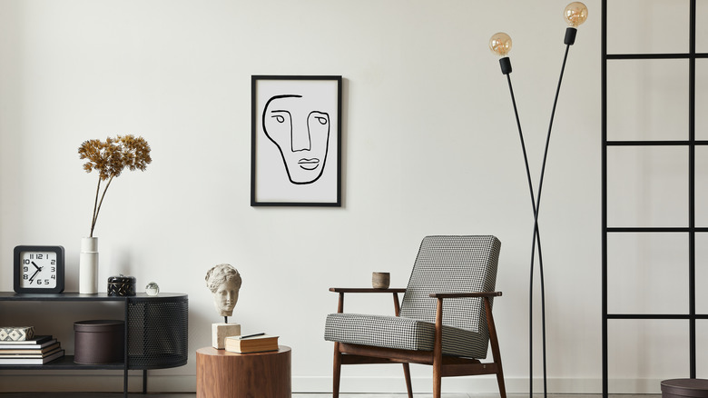 floor lamp in living room