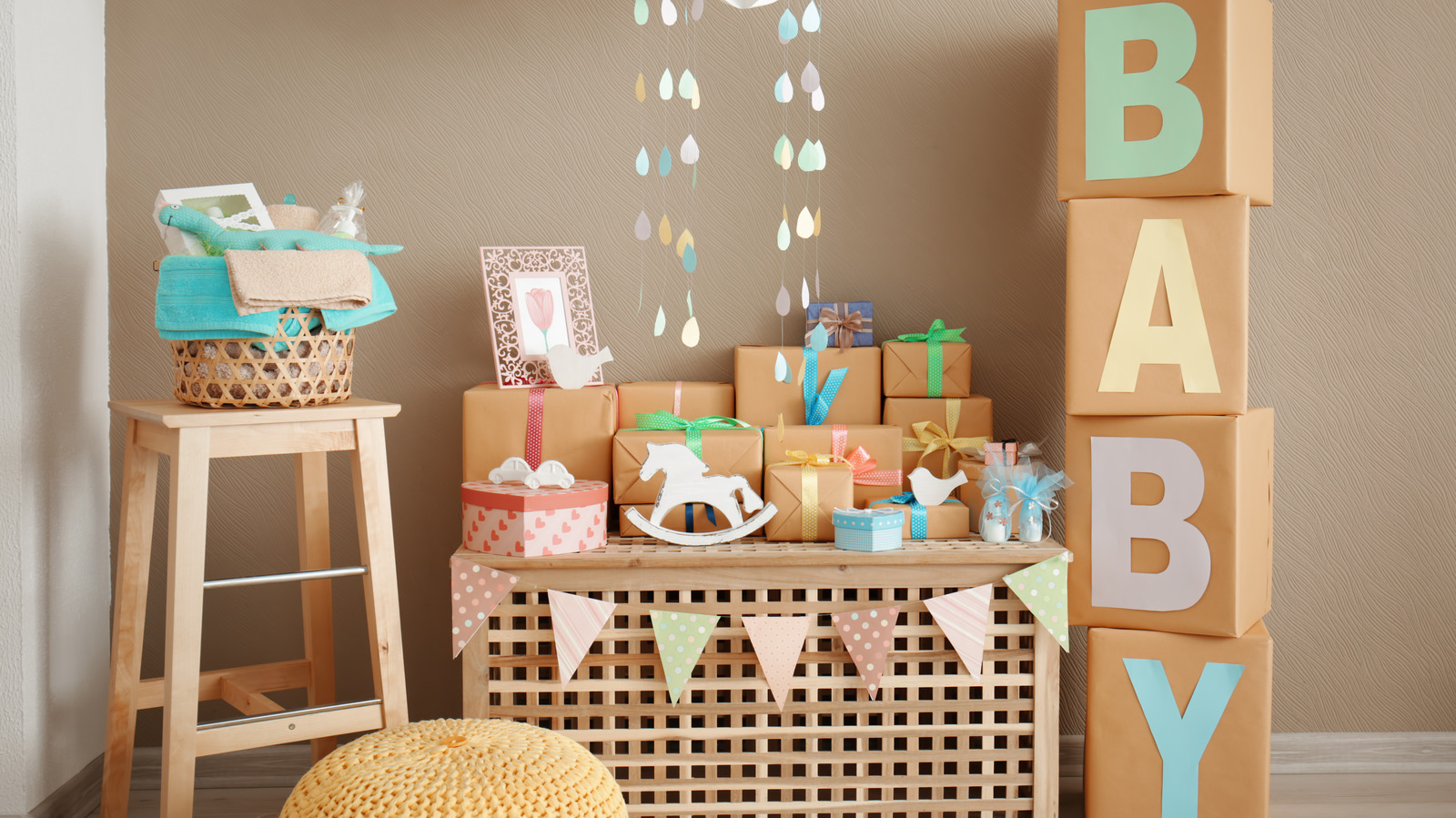 Simple DIY Spring Baby Shower Decorations - Play.Party.Plan