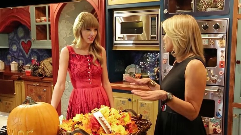 Katie Couric interviews Taylor Swift at the colorful kitchen of her Nashville condo in 2012