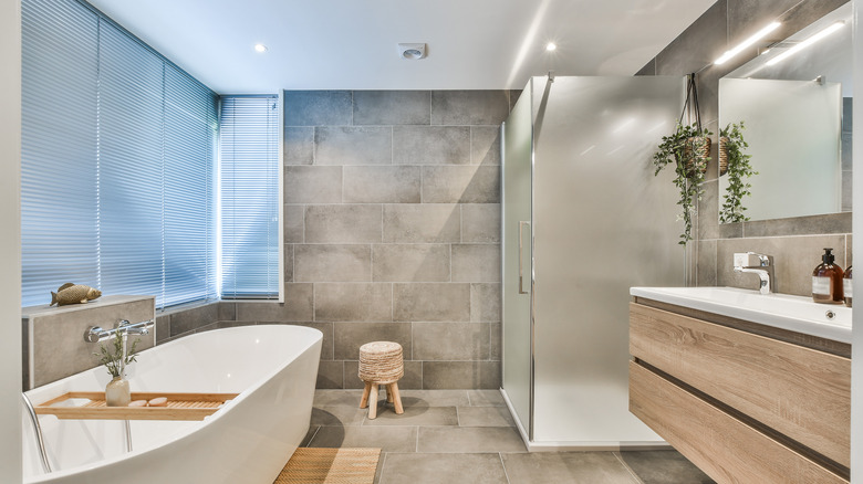 modern and light bathroom