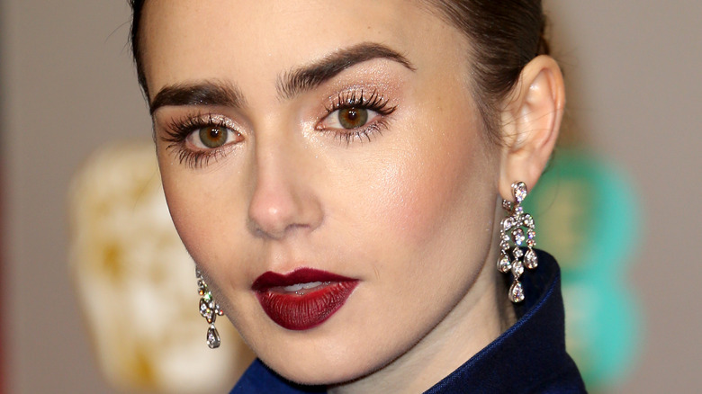 Lily Collins close-up