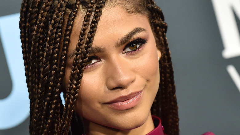 close up of zendaya