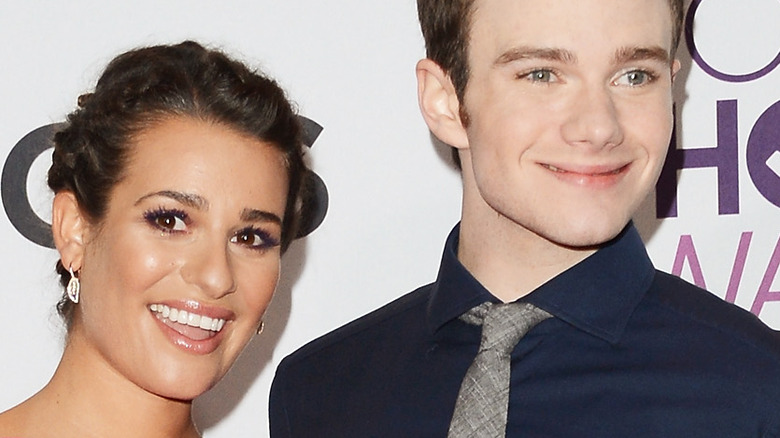 Chris Colfer and Lea Michele