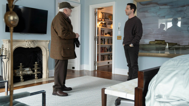 Logan Roy in his Hamptons bedroom