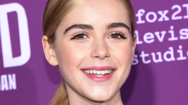 Kiernan Shipka smiling on red carpet