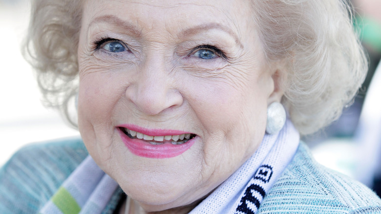 close up of betty white