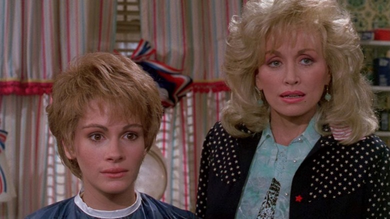 Julia Roberts and Dolly Parton in Steel Magnolias
