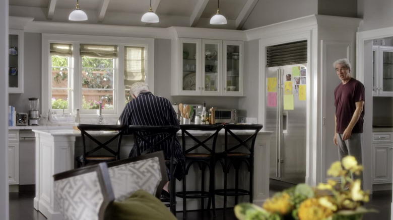 white kitchen with windows