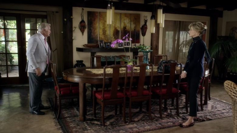 dark wood dining set 