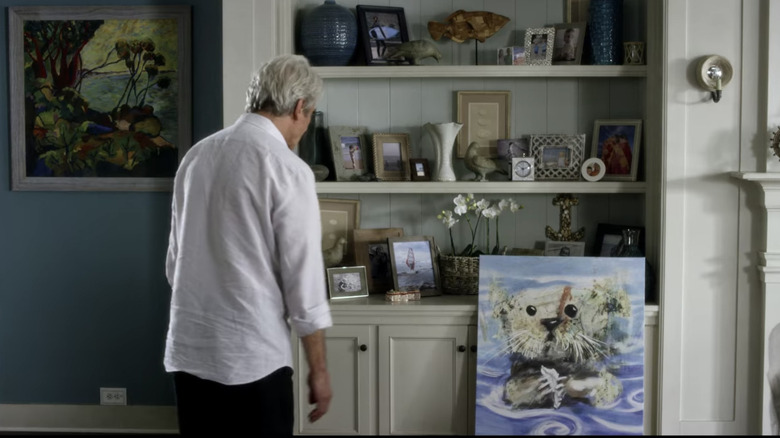 paintings in living room