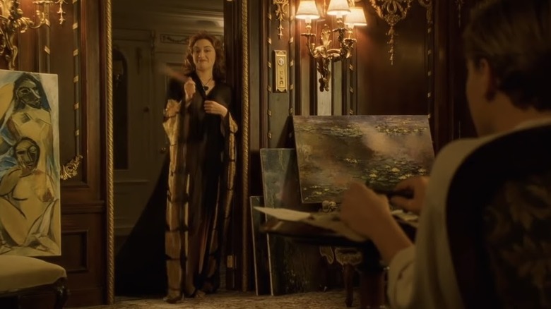 rose and jack in with art