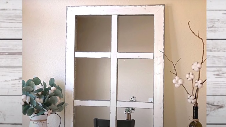 farmhouse style mirror window