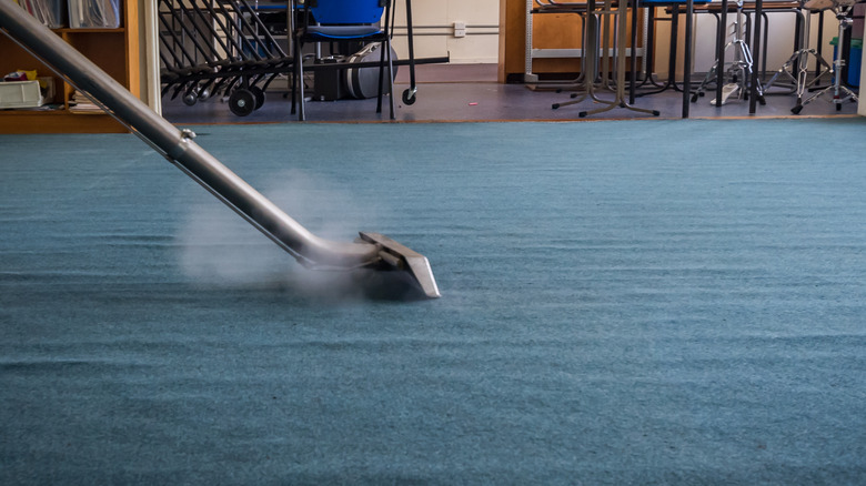 steaming carpet