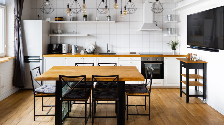 kitchen with table