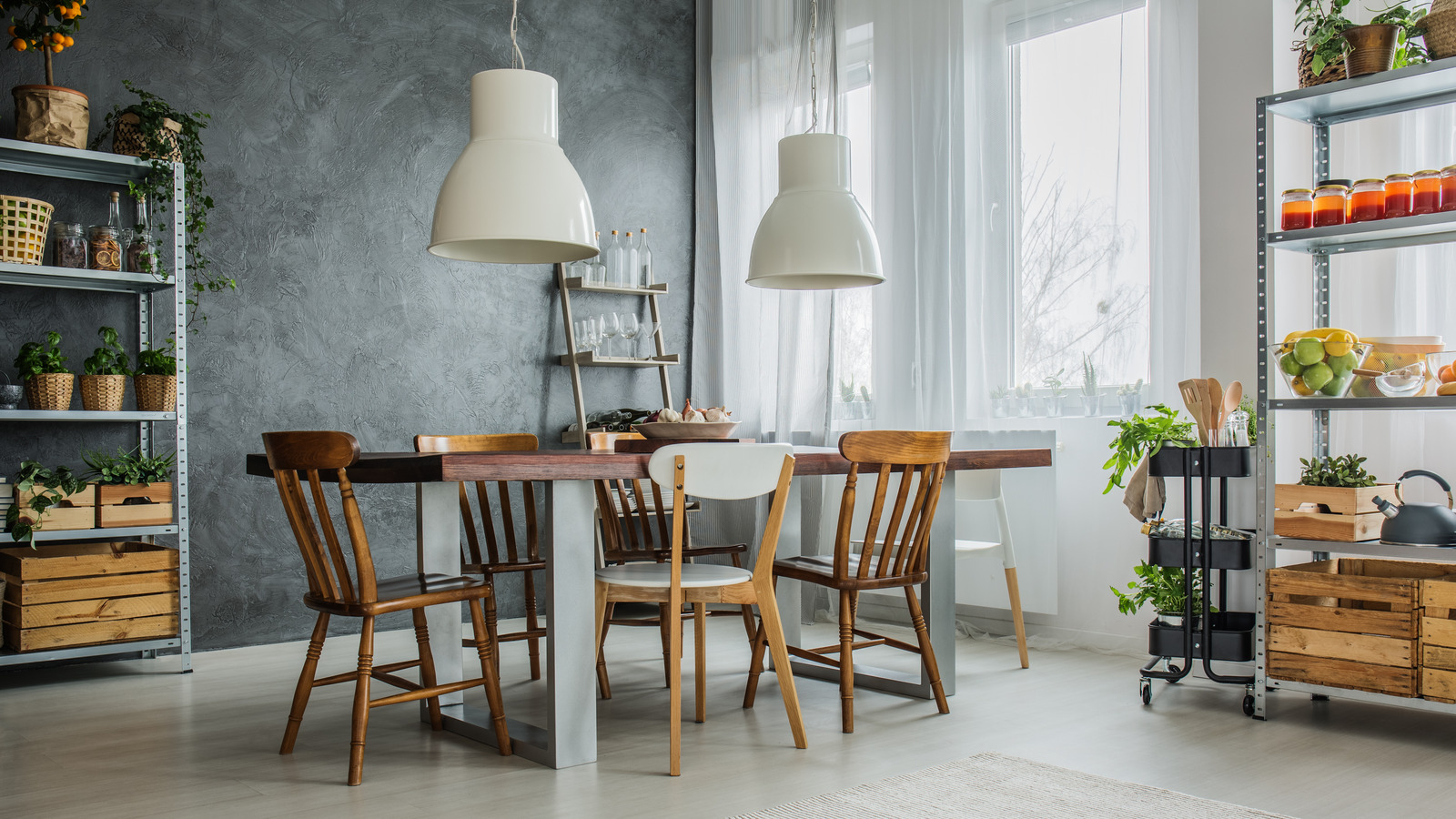 Feng Shui Plum Color Dining Room